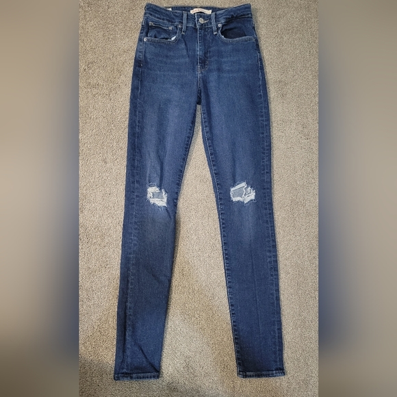 Levi 721 high rise skinny jeans size 27 - Picture 2 of 3